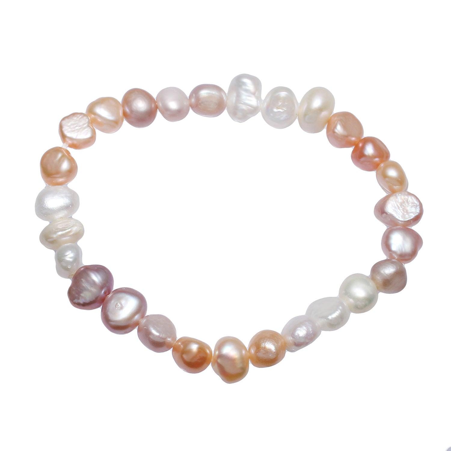 Bracelet, FRENCH RIVIERA|Lise multi-tone pearl bracelet