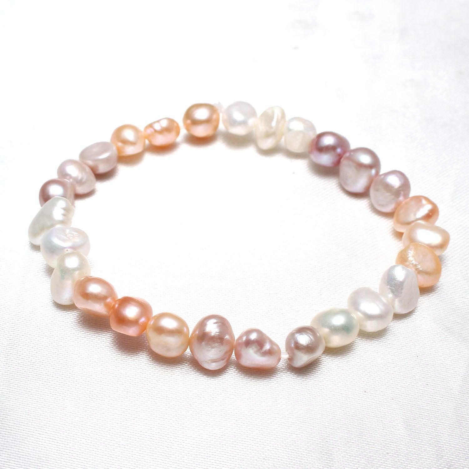 Bracelet, FRENCH RIVIERA|Lise multi-tone pearl bracelet