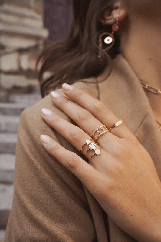 Ring, BOHM PARIS|Bague Zeida -clear crystal ring