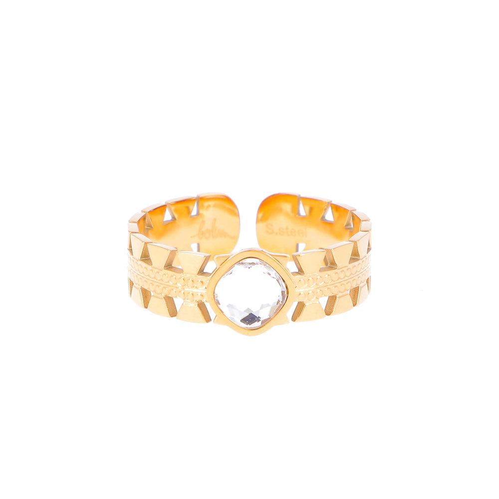 Ring, BOHM PARIS|Bague Ghita -clear crystal ring