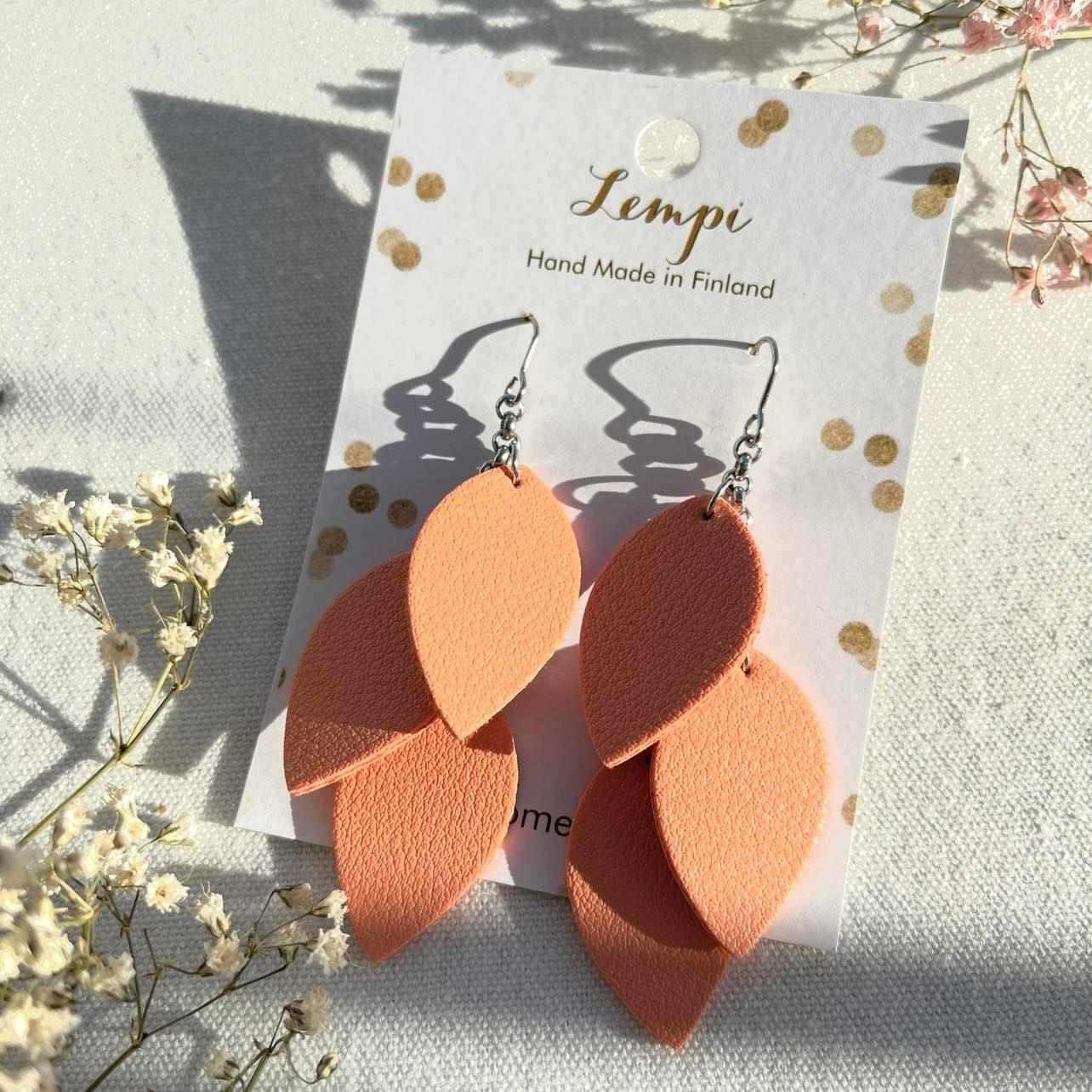 LEMPI earrings, Little Grain (peach)