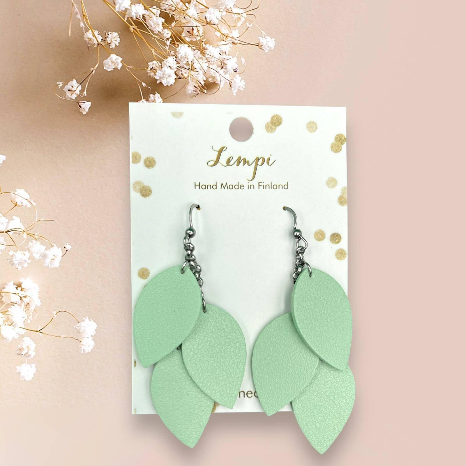 LEMPI earrings, Little Grain (mint)