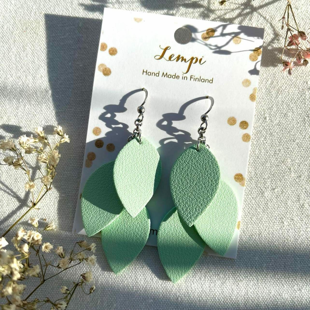 LEMPI earrings, Little Grain (mint)