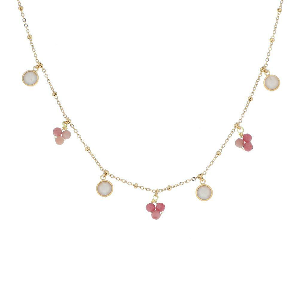 BOHM PARIS|Collier Ronan -rhodonite - rhodonite natural stone necklace