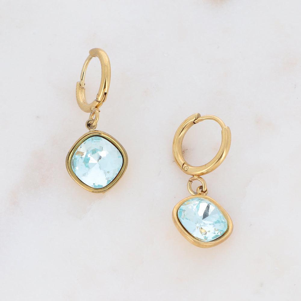 Earrings, BOHM PARIS|Boucles Manoel - ice blue crystal earrings