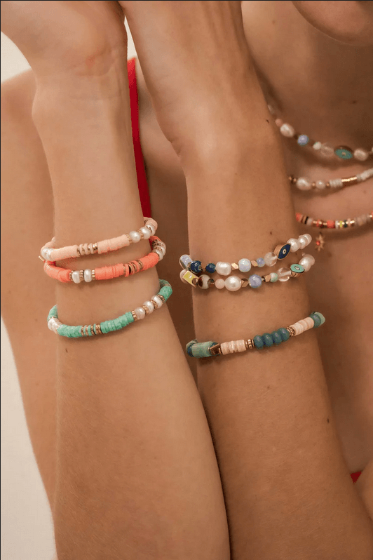 BOHM PARIS | Bracelet Taïssia -turkoosi luonnonkivirannekoru