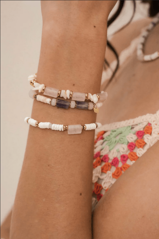 BOHM PARIS | Bracelet Taïssia -turkoosi luonnonkivirannekoru