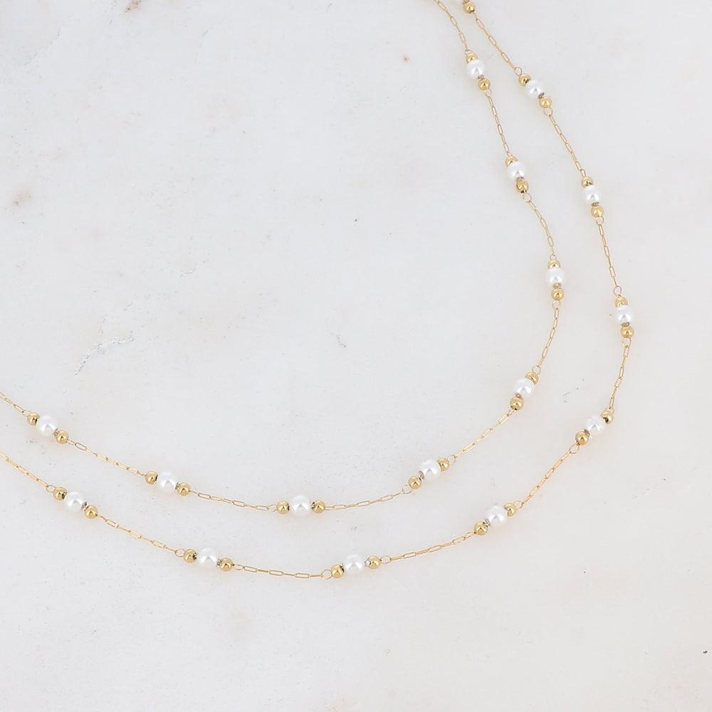 BOHM PARIS|Collier Nerrina -layered necklace with freshwater pearls