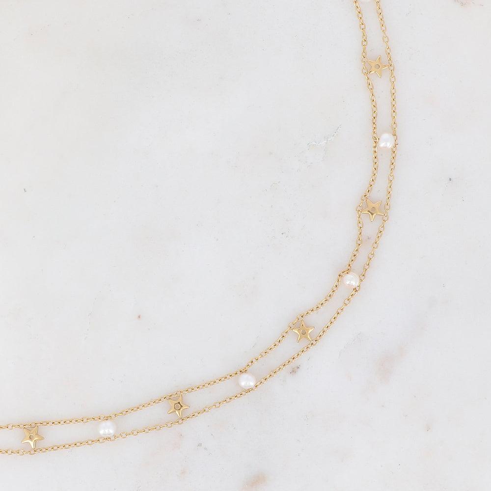 BOHM PARIS|Collier Breanna -choker necklace with freshwater pearls