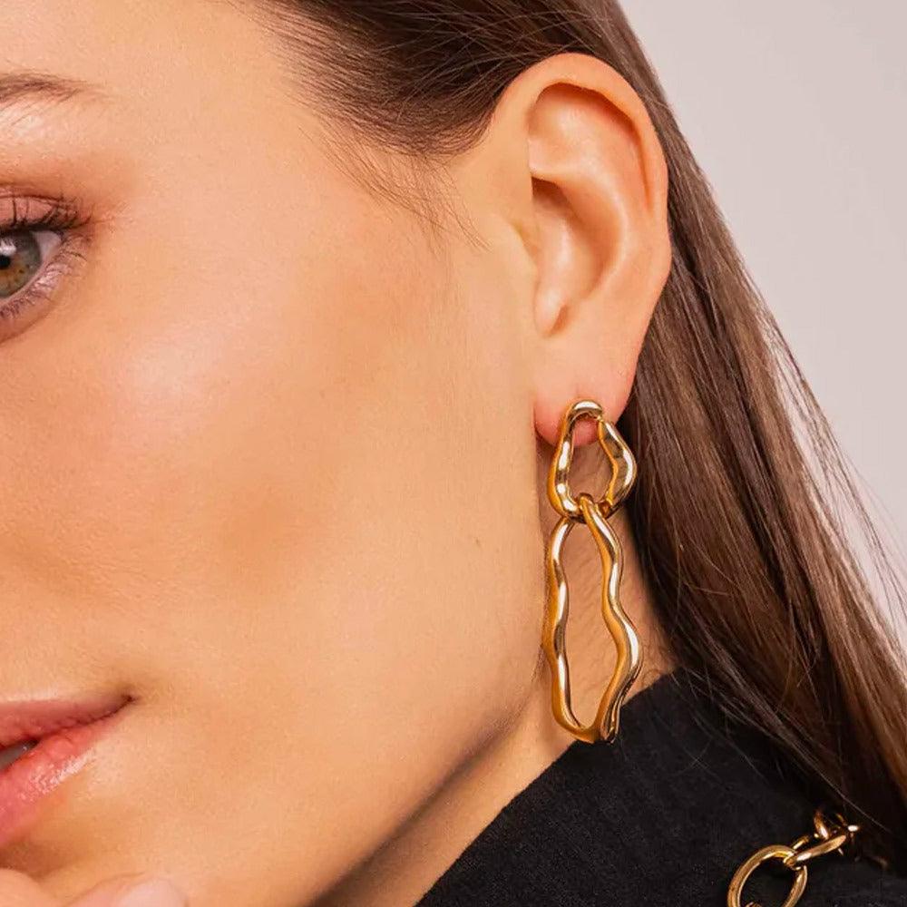 BOHM PARIS|Boucles Tayzen gold-tone dangle earrings