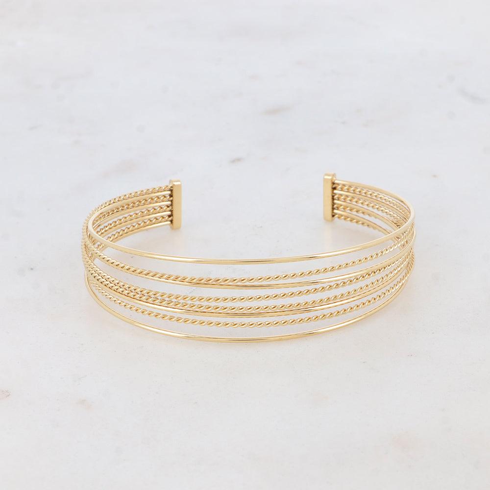 BOHM PARIS|Bracelet Olana -monikerroksinen rannekoru (kulta)