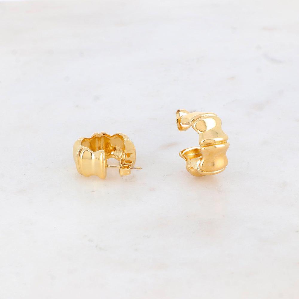 Earrings, BOHM PARIS|Créoles Khloé -wide hoops (gold)