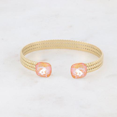 BOHM PARIS|Bracelet Pheobe crystal bracelet (gold, light peach)