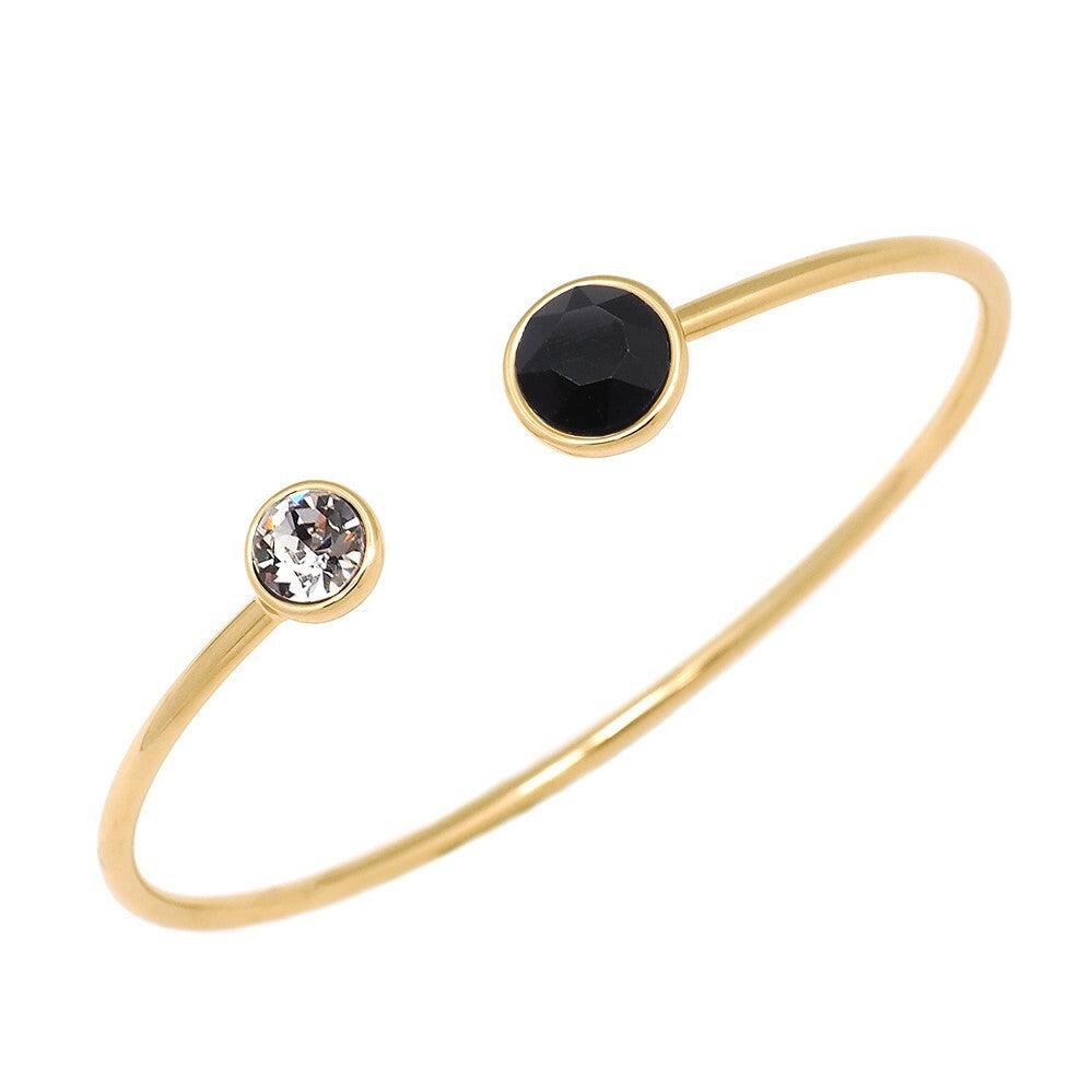 BOHM PARIS|Bracelet Betty crystal bracelet (gold, black, clear)