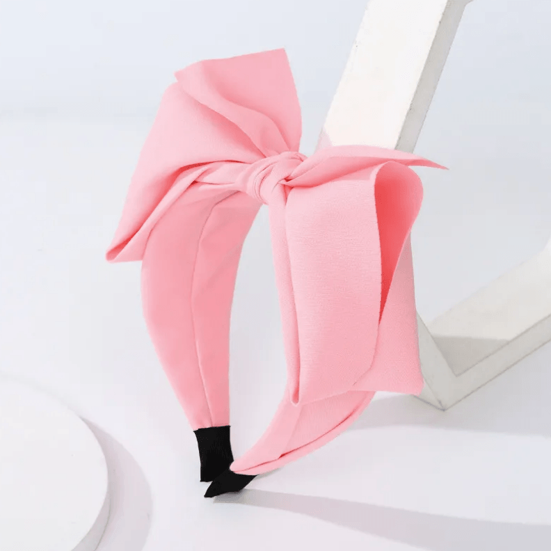 Headband|SUGAR SUGAR, Bowtie -pink comfy bow headband