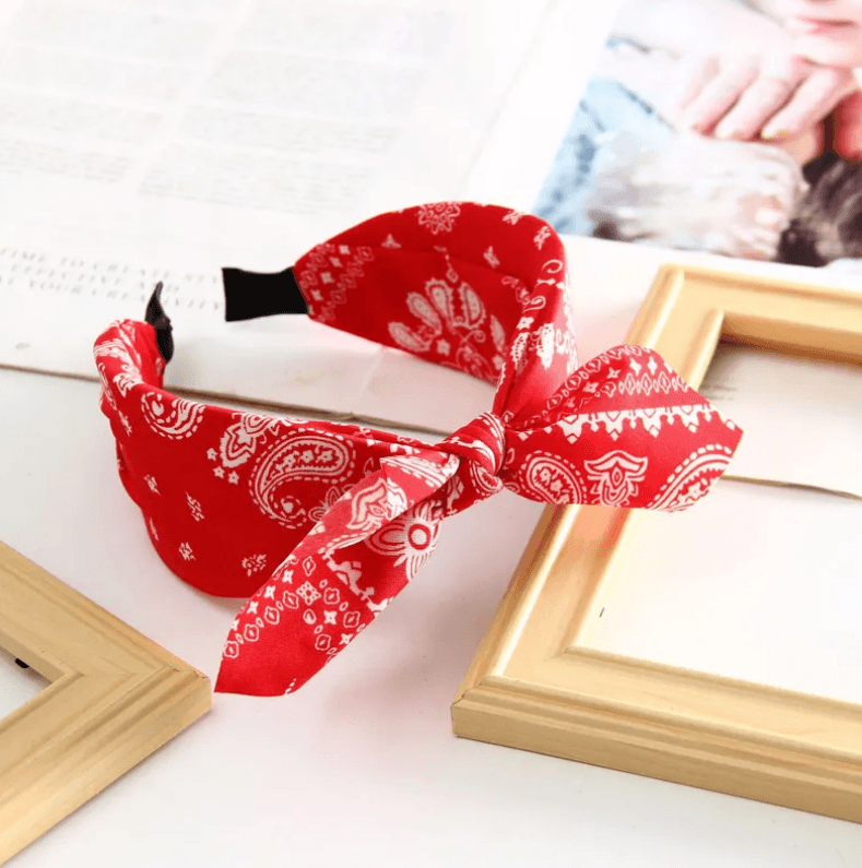 Headband|SUGAR SUGAR, 50's Bowtie -red comfy bow headband