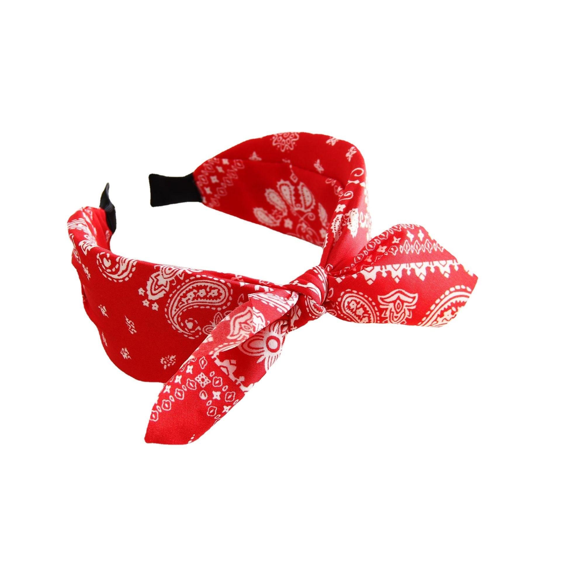 Hiuspanta|SUGAR SUGAR, 50's Bowtie -punainen comfy rusettipanta