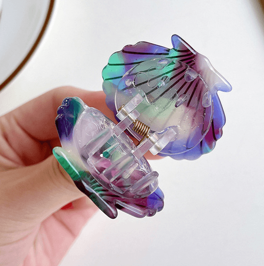 SUGAR SUGAR, Mermaid Clip -purple seashell hair clip