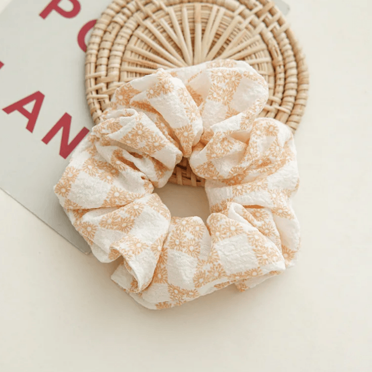 Scrunchie|SUGAR SUGAR, Summer Dream -orange flower hair donut