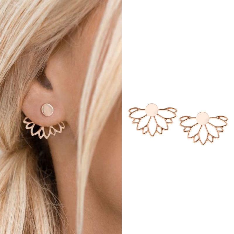 FRENCH RIVIERA|Bohemian stud earrings (rose gold)