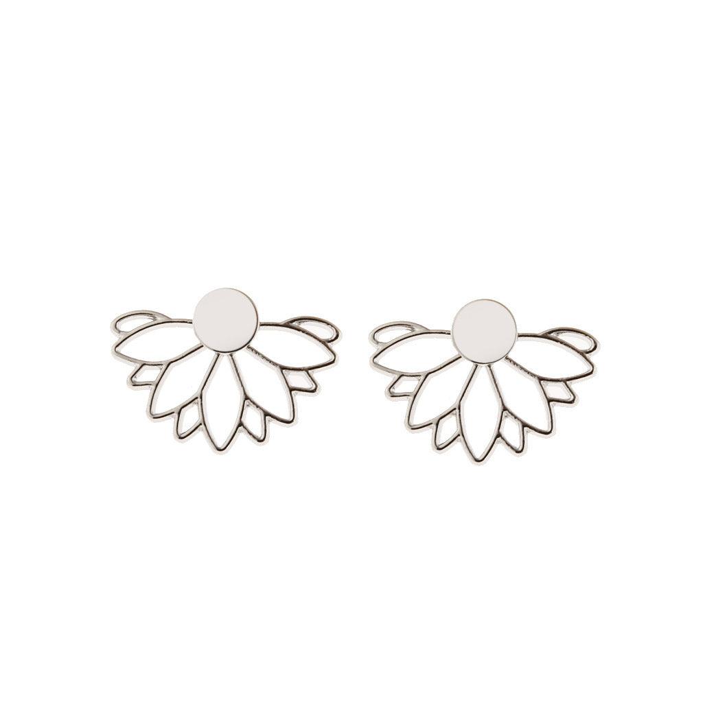 FRENCH RIVIERA|Bohemian stud earrings (silver)