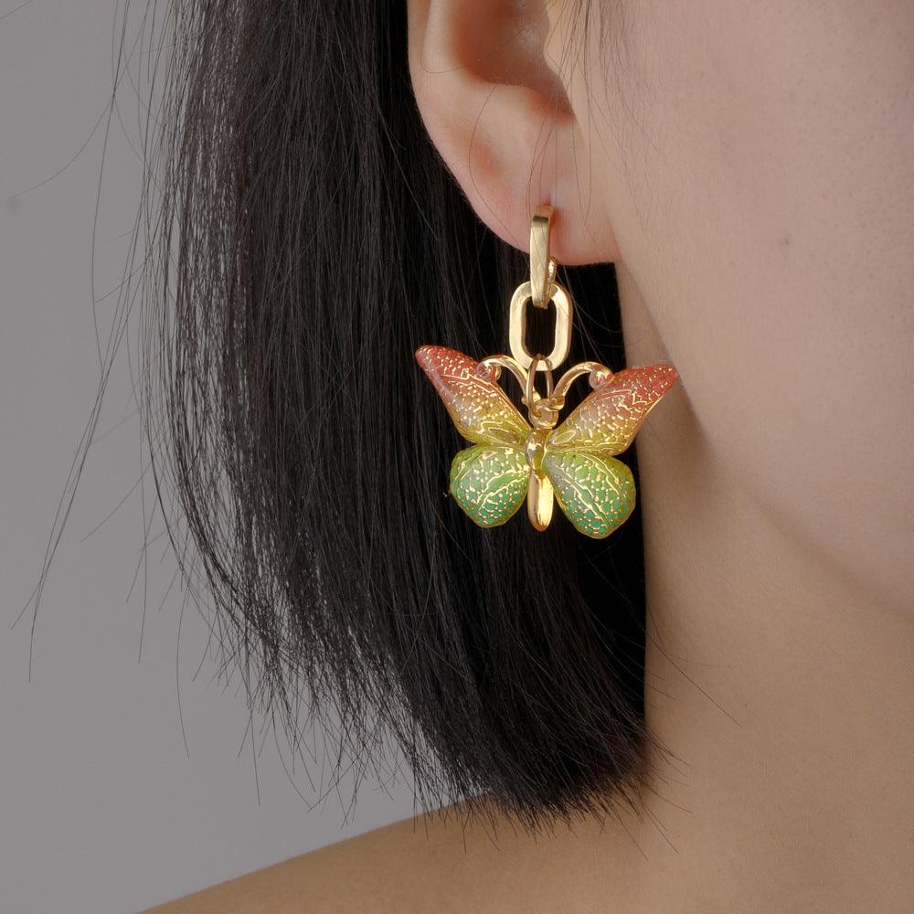 FRENCH RIVIERA|Summer Butterfly - colorful butterfly earrings