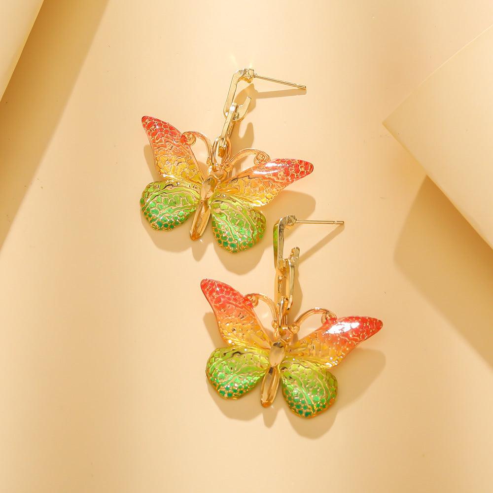 FRENCH RIVIERA|Summer Butterfly - colorful butterfly earrings