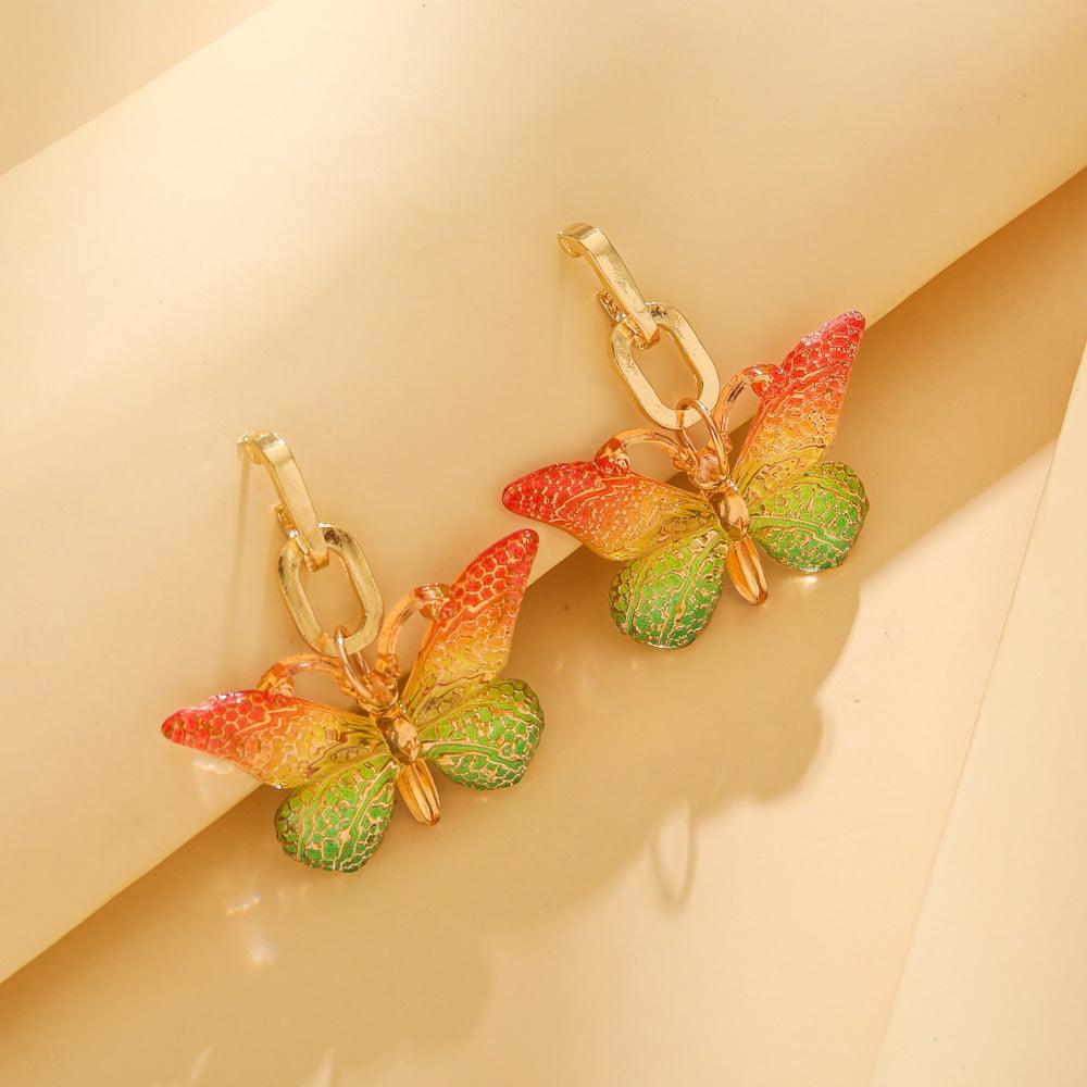 FRENCH RIVIERA|Summer Butterfly - colorful butterfly earrings