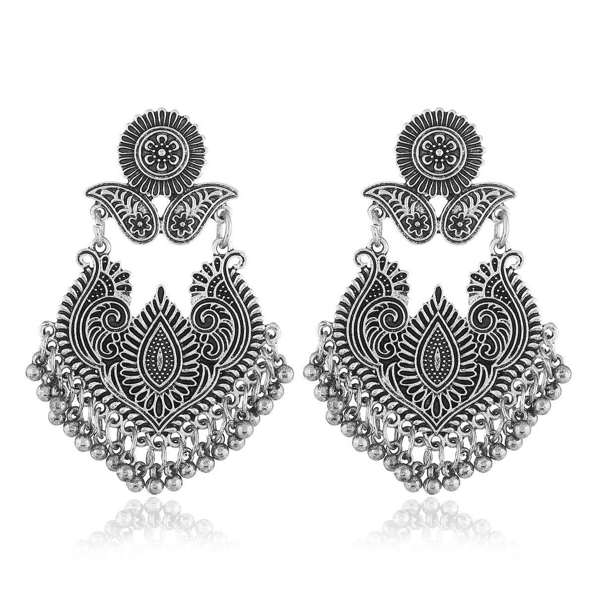 FRENCH RIVIERA|Aria - bohemian silver earrings with pearls