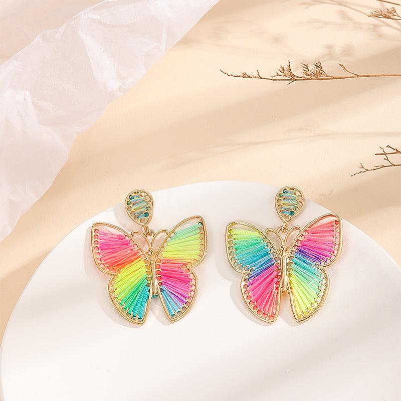 FRENCH RIVIERA|Festival Butterfly - neon butterfly earrings