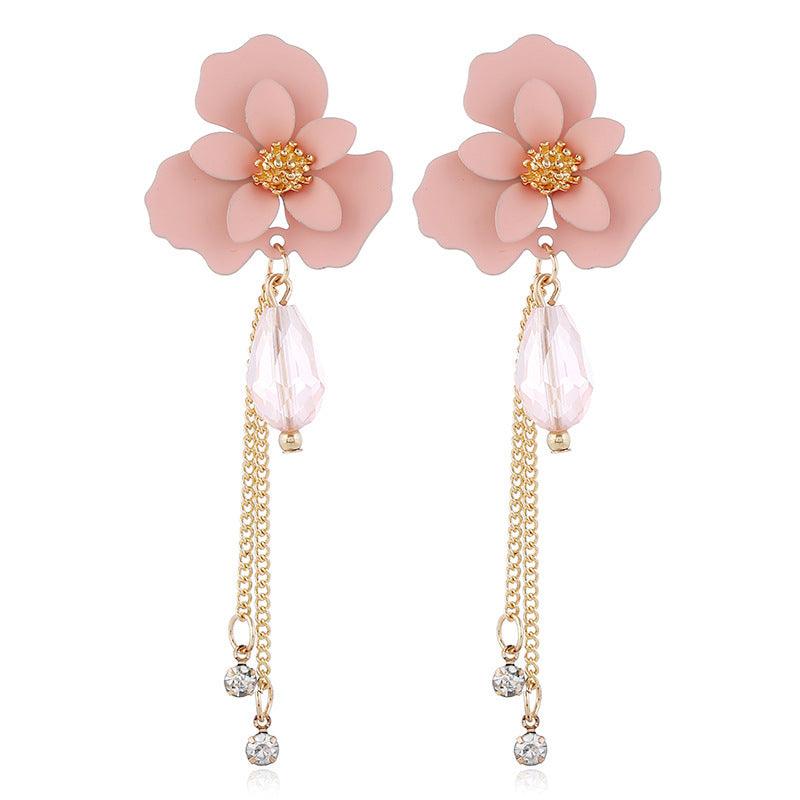 FRENCH RIVIERA|Summer Love -pink flower earrings