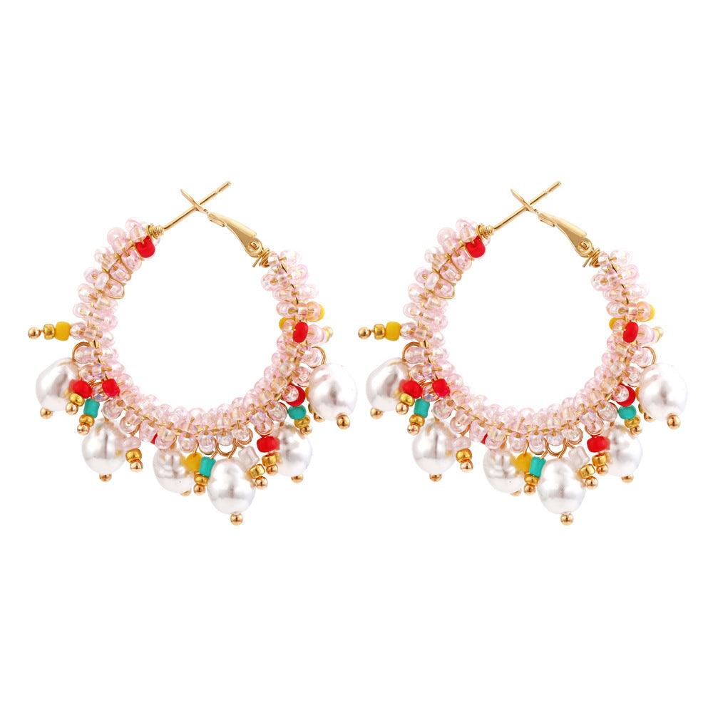 FRENCH RIVIERA|Holiday in Saint Tropez pink earrings