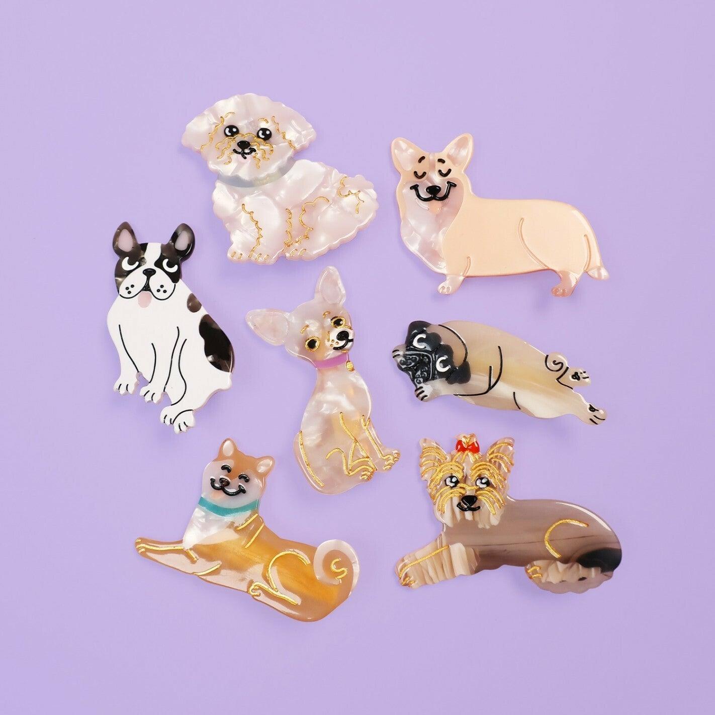 SUGAR SUGAR, French Bulldog Clip - French bulldog hair clip