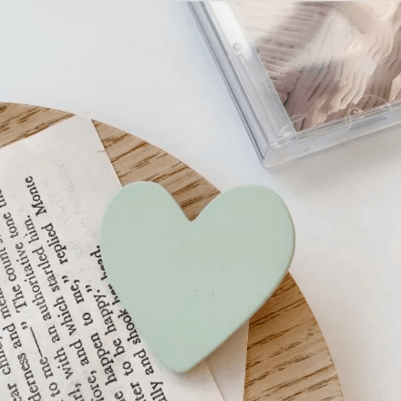 SUGAR SUGAR, Green Heart Clip