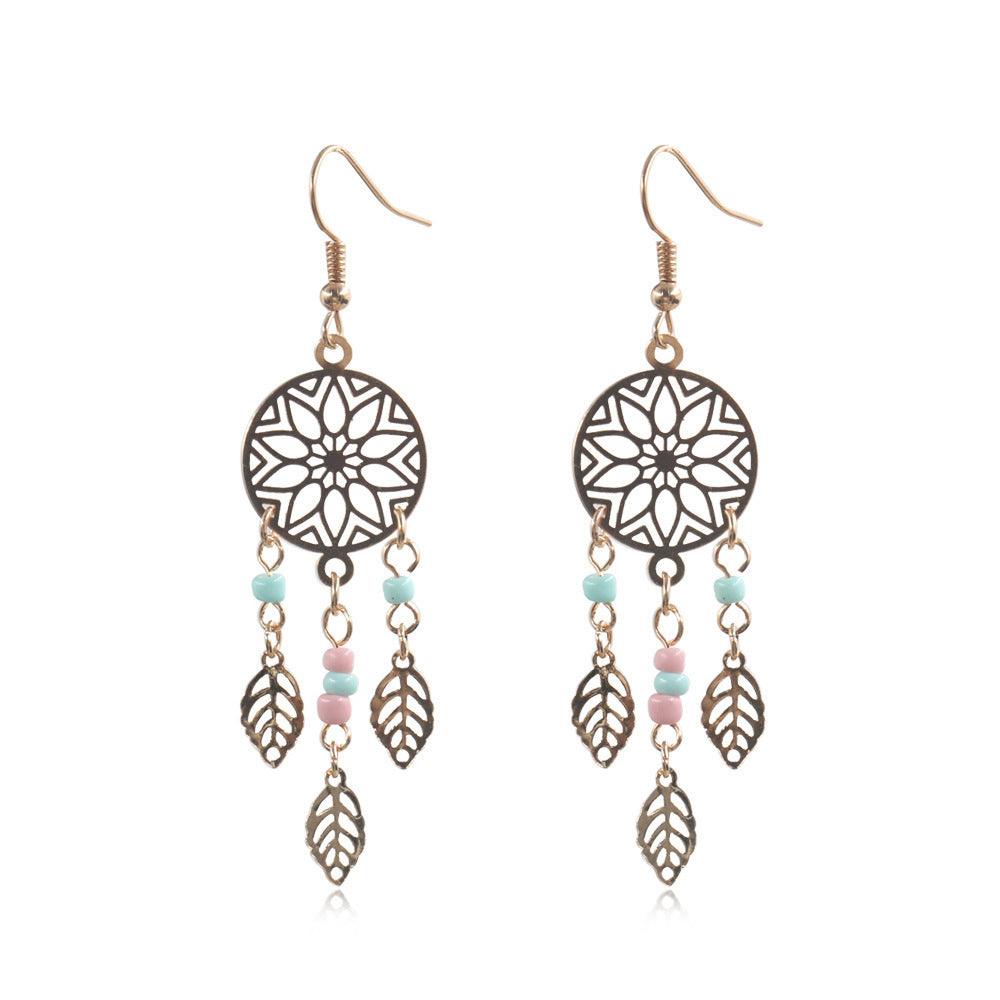 FRENCH RIVIERA|Alizee gold-tone dreamcatcher earrings