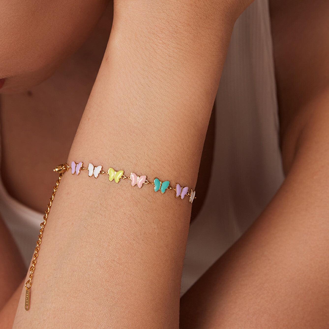 FRENCH RIVIERA|Summer Butterfly bracelet made of surgical steel