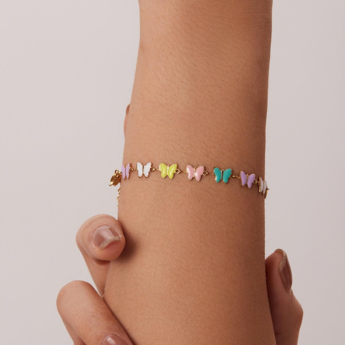 FRENCH RIVIERA|Summer Butterfly bracelet made of surgical steel