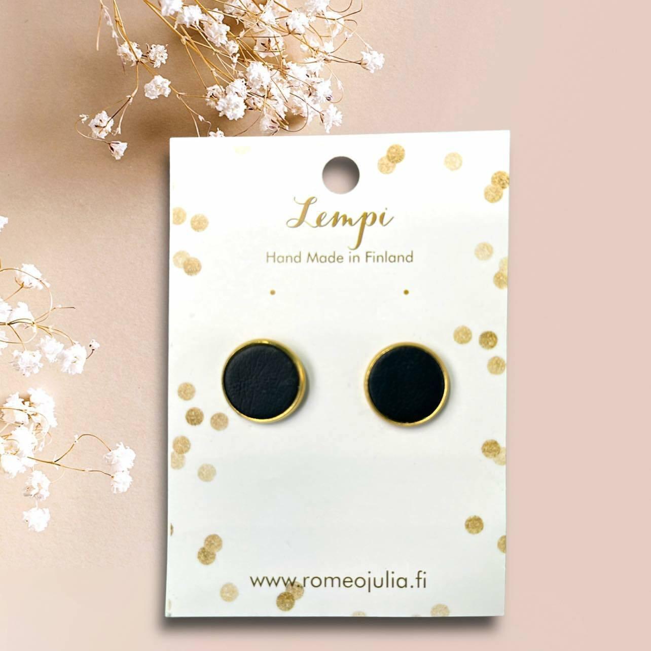 LEMPI earrings, Veera (gold / black, S)