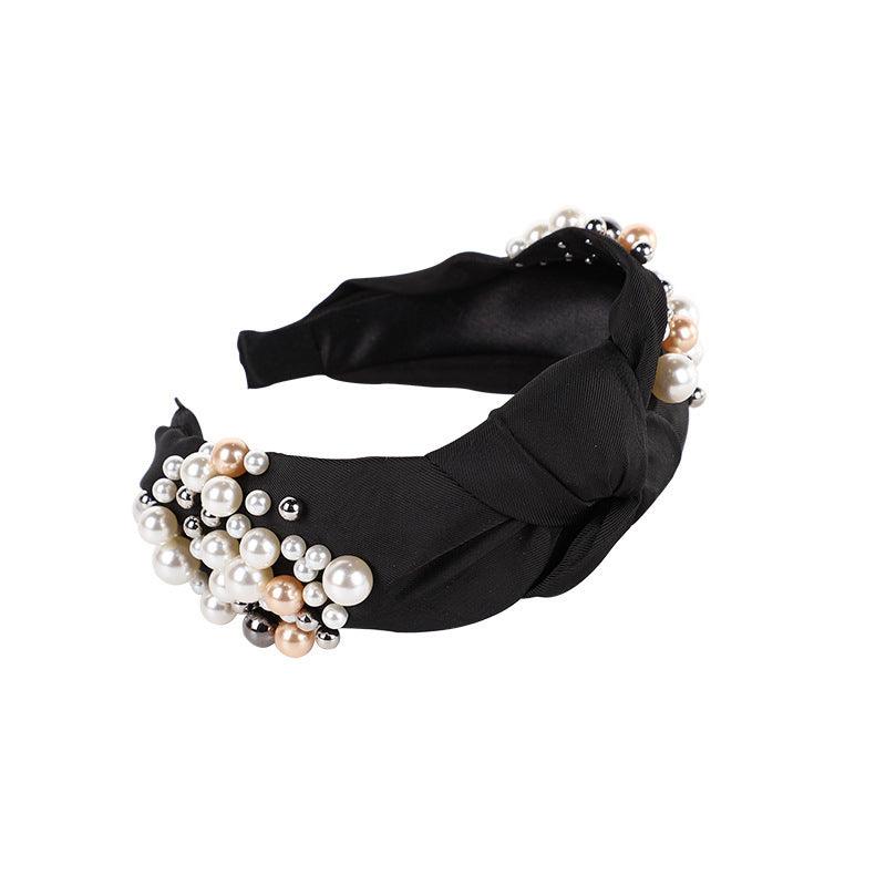 SUGAR SUGAR®, Leeah Hairband -black headband with pearls