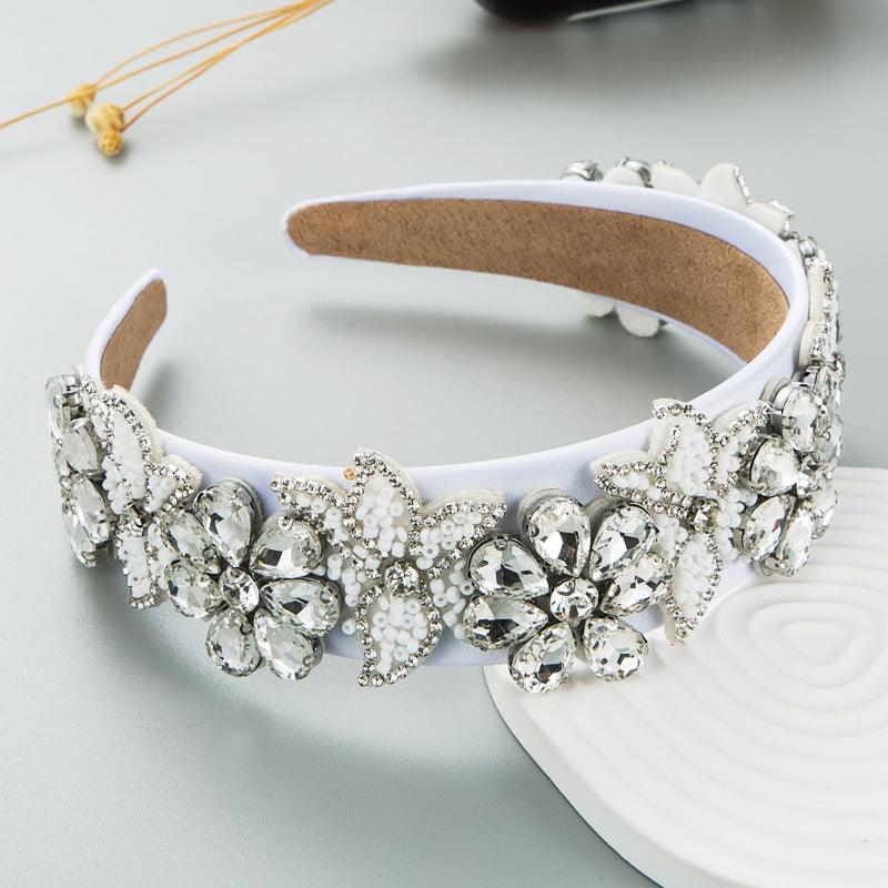 SUGAR SUGAR®, Davina Hairband -white headband with glitter