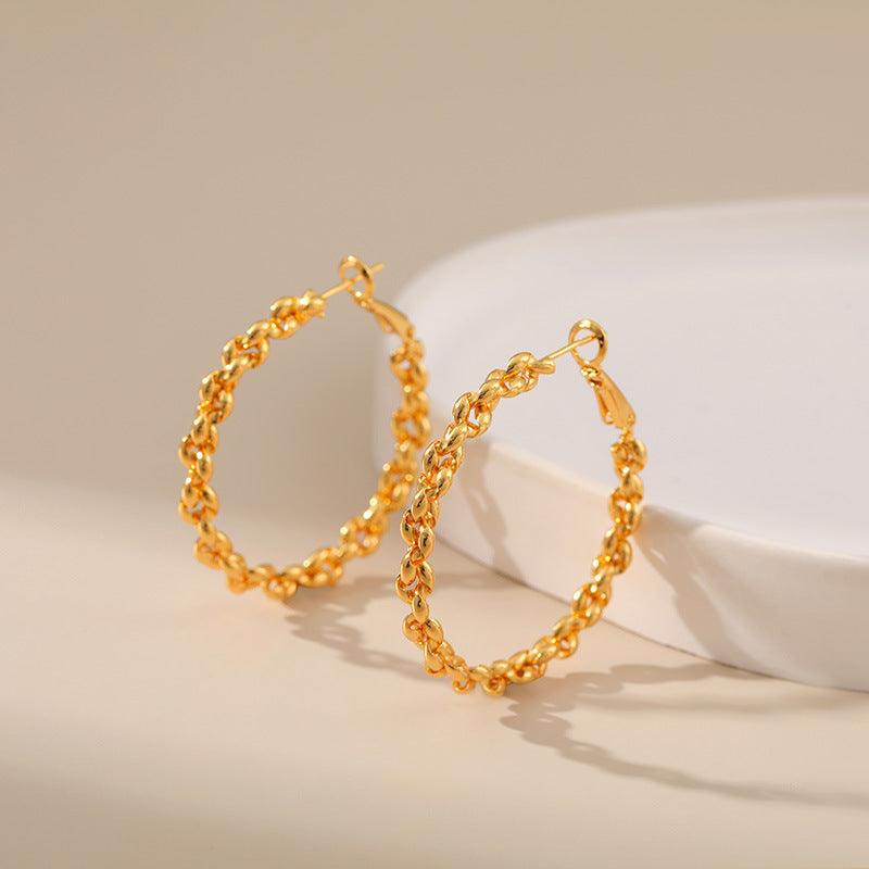 FRENCH RIVIERA|Willow gold-tone decorative rings