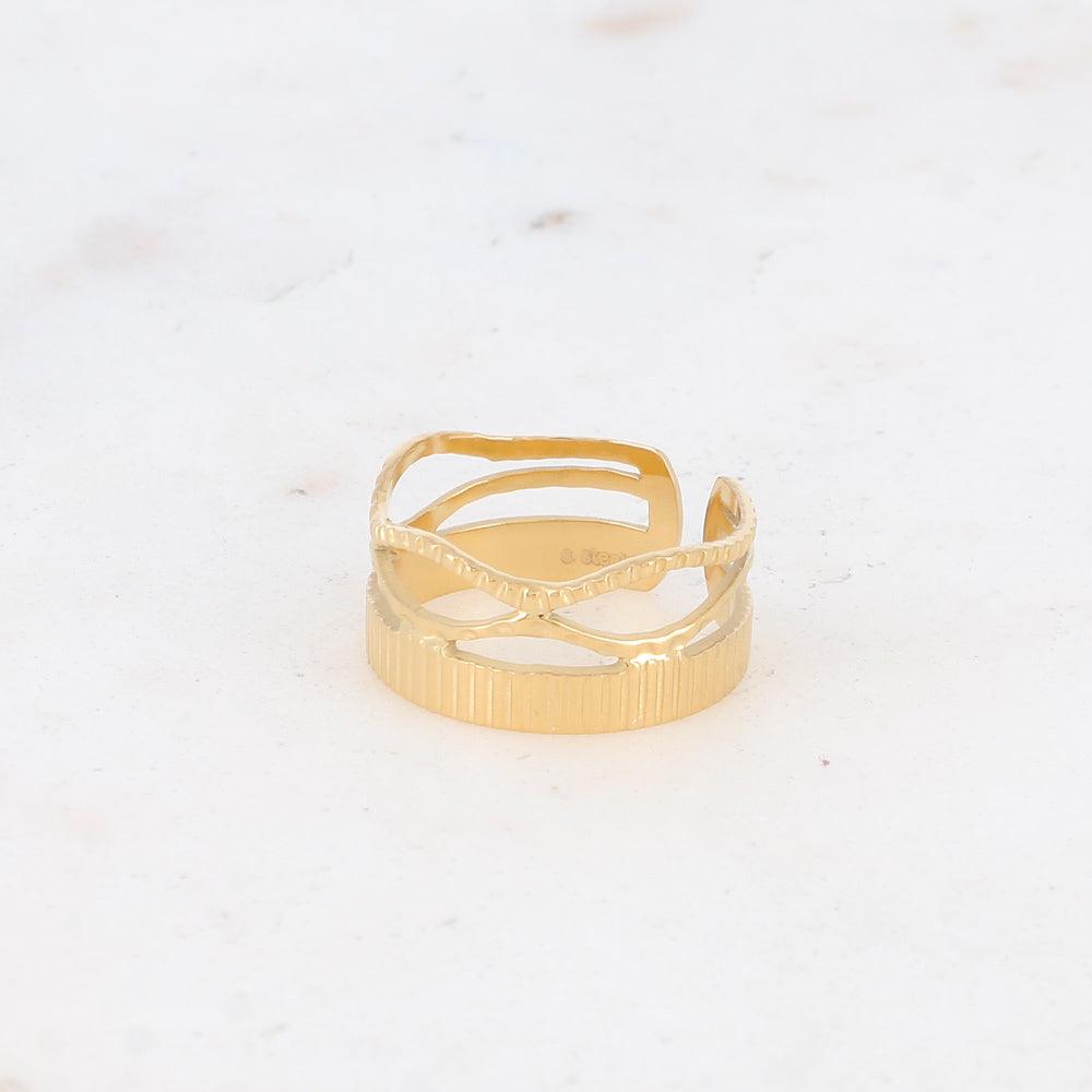 BOHM PARIS|Bague Tyana surgical steel ring (gold)