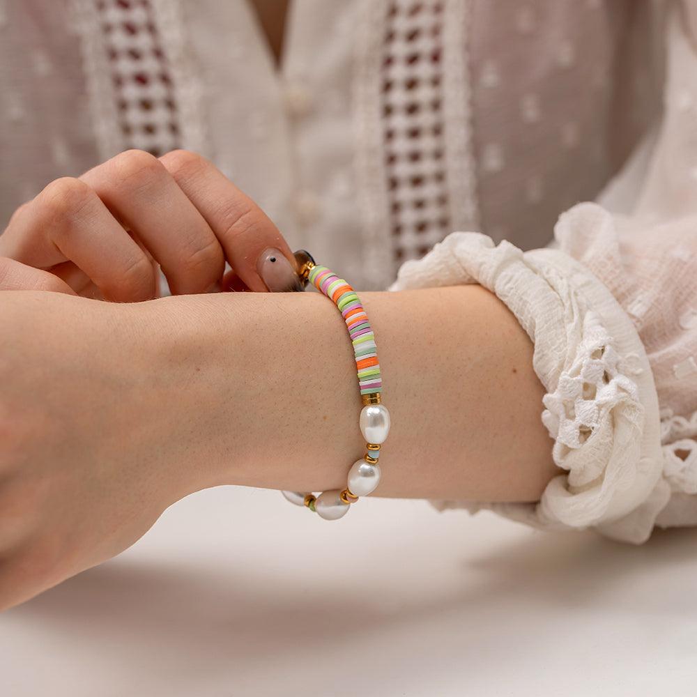 FRENCH RIVIERA|Makayla Bracelet - colorful bracelet made of surgical steel