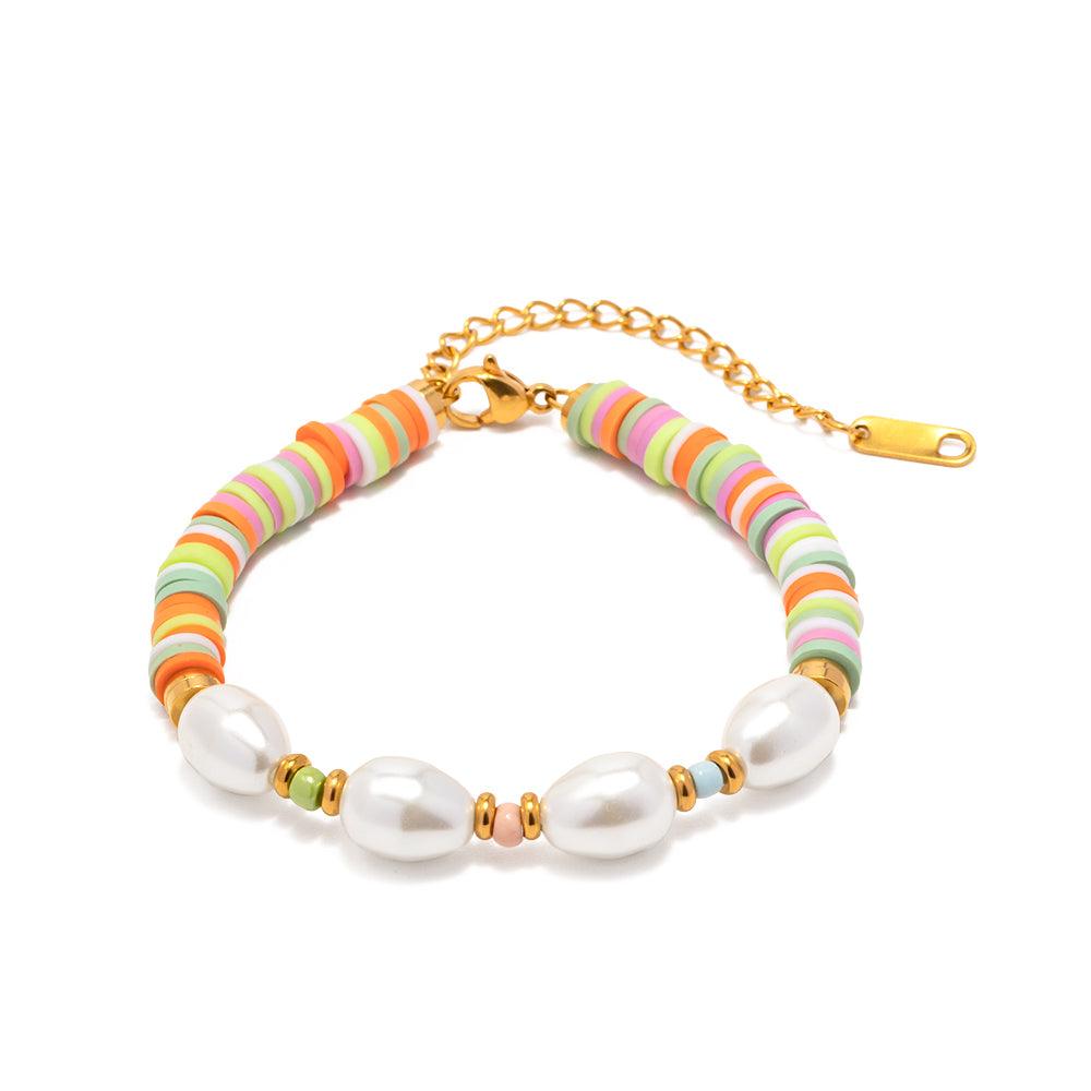 FRENCH RIVIERA|Makayla Bracelet - colorful bracelet made of surgical steel