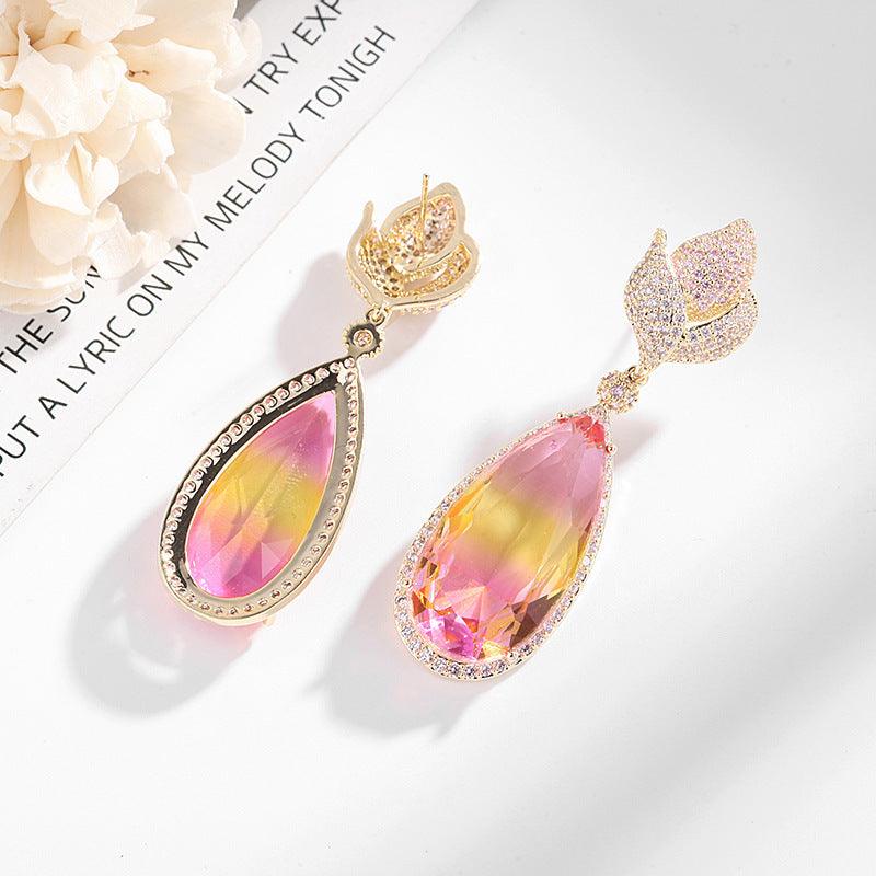 FRENCH RIVIERA|Lux Earrings - pink party earrings