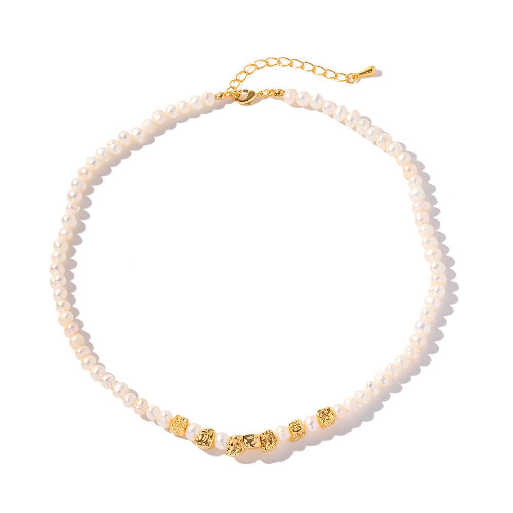 FRENCH RIVIERA|Pauline pearl necklace with freshwater pearls