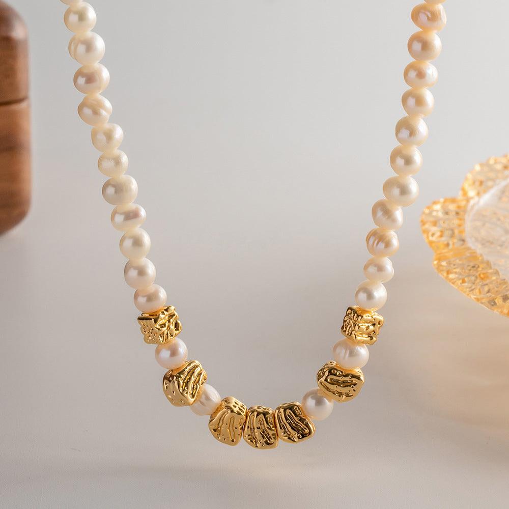 FRENCH RIVIERA|Pauline pearl necklace with freshwater pearls