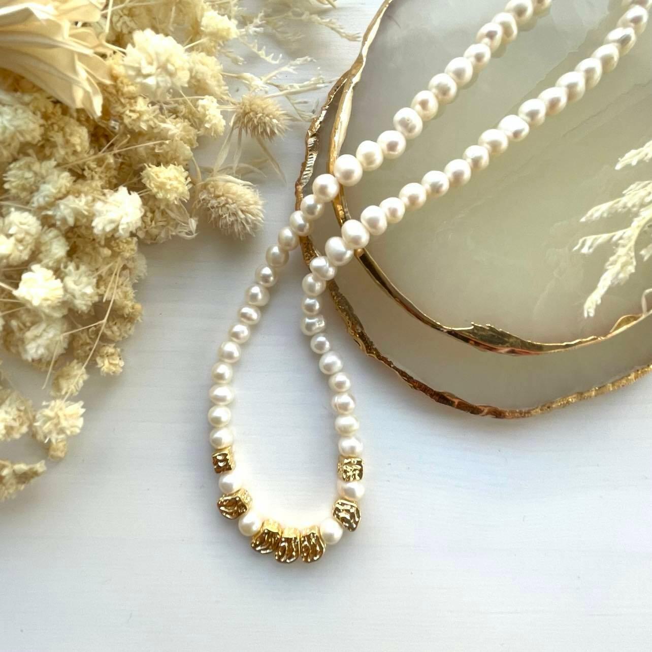 FRENCH RIVIERA|Pauline pearl necklace with freshwater pearls