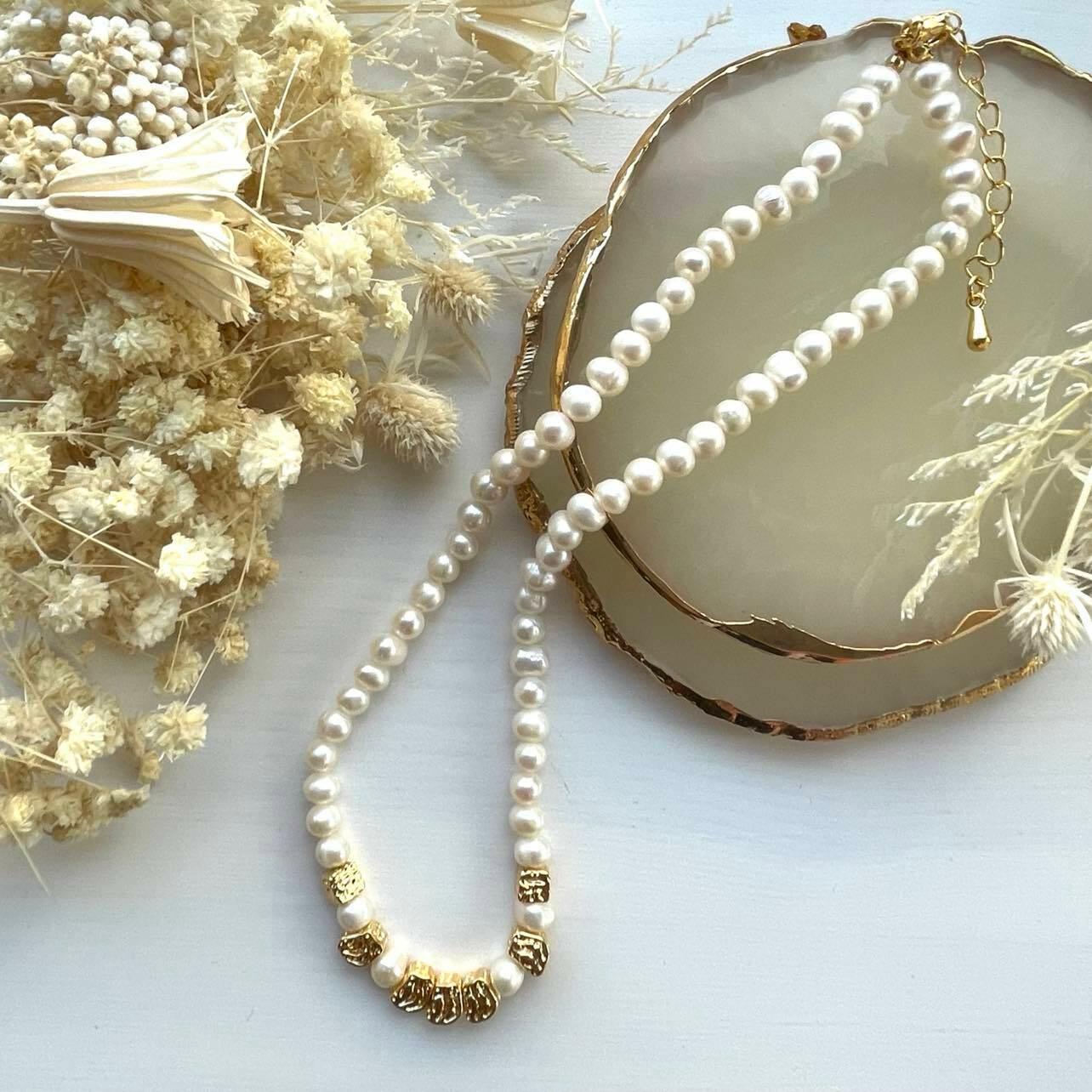 FRENCH RIVIERA|Pauline pearl necklace with freshwater pearls