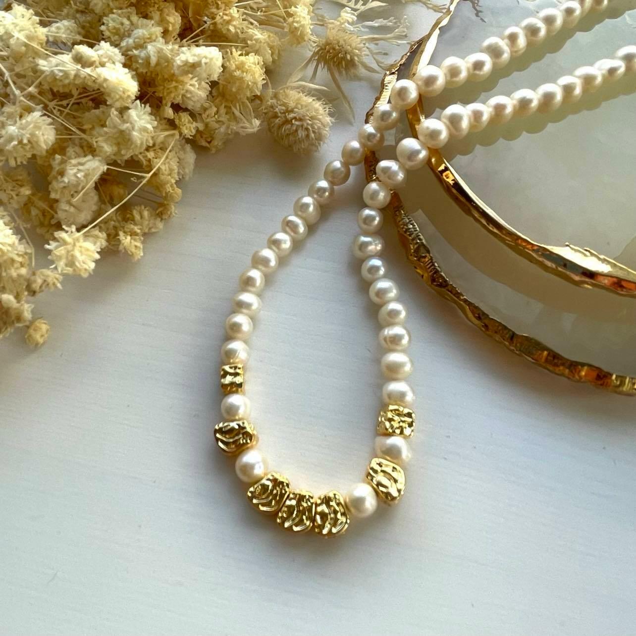 FRENCH RIVIERA|Pauline pearl necklace with freshwater pearls